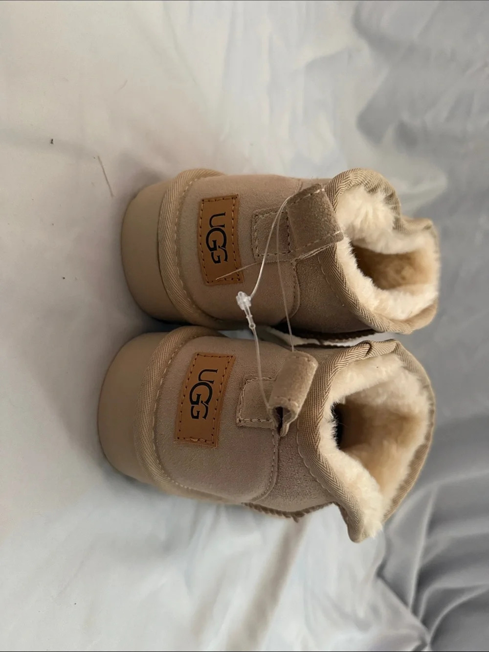 UGG Short Suede Boots in Sand